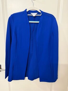Liz Claiborne Women's Open Front Blazer - Royal Blue